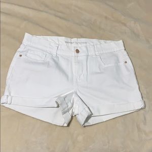 Old Navy White Denim Boyfriend Shorts